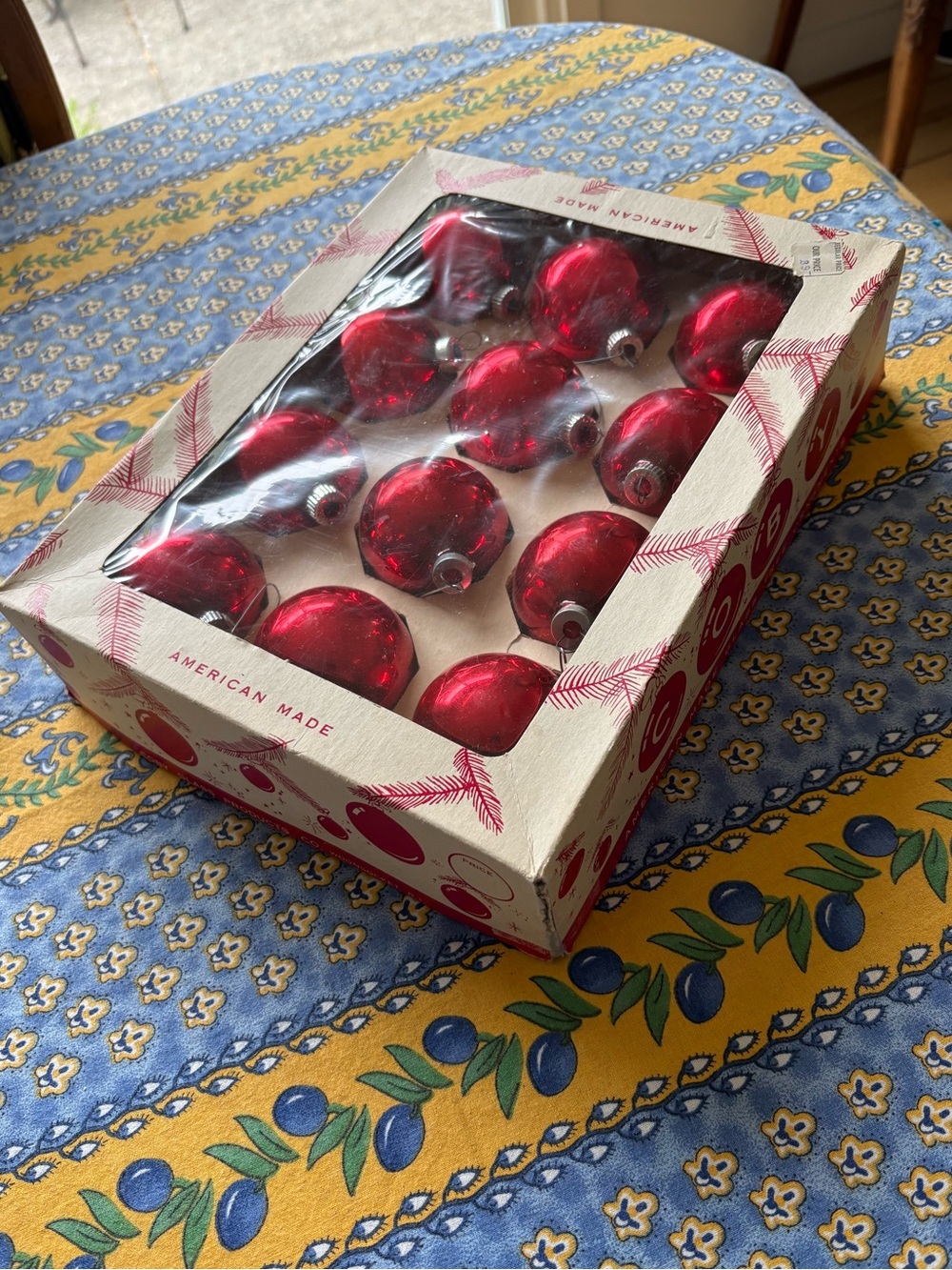 Red Shiny Brite Ornaments